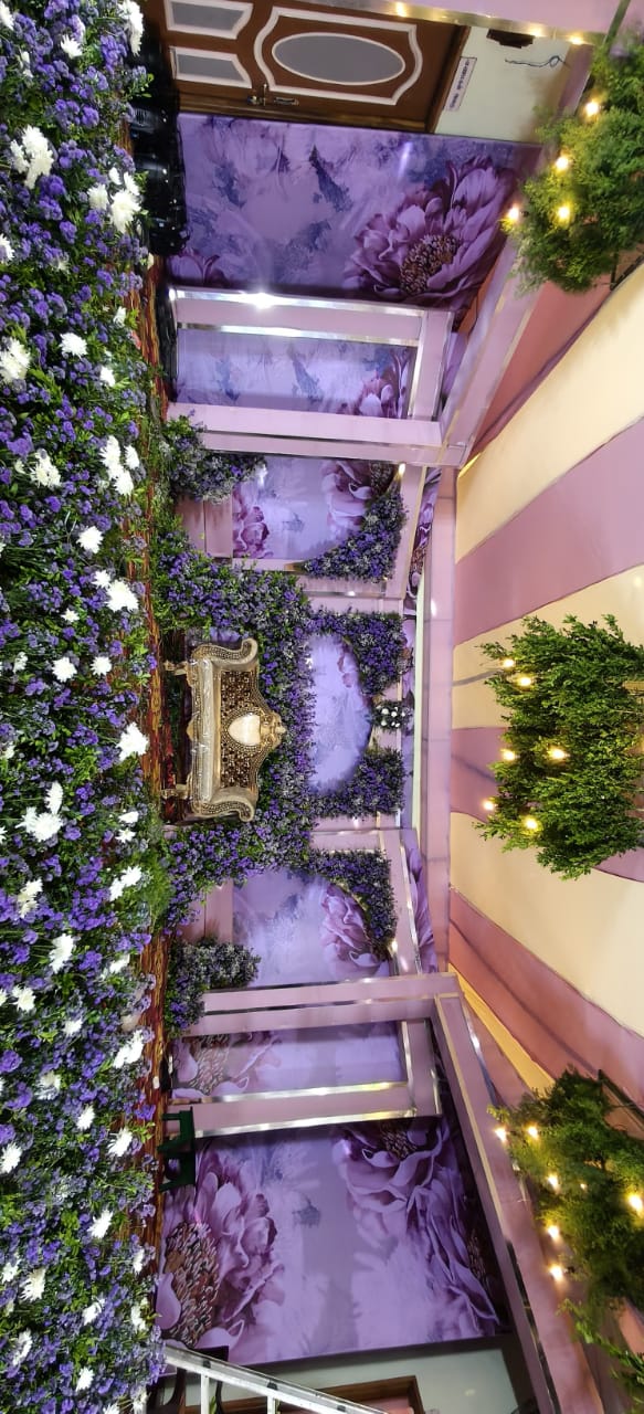Elegant wedding mandap decoration
